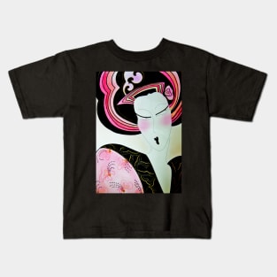 neon geisha Jacqueline Mcculloch Kids T-Shirt